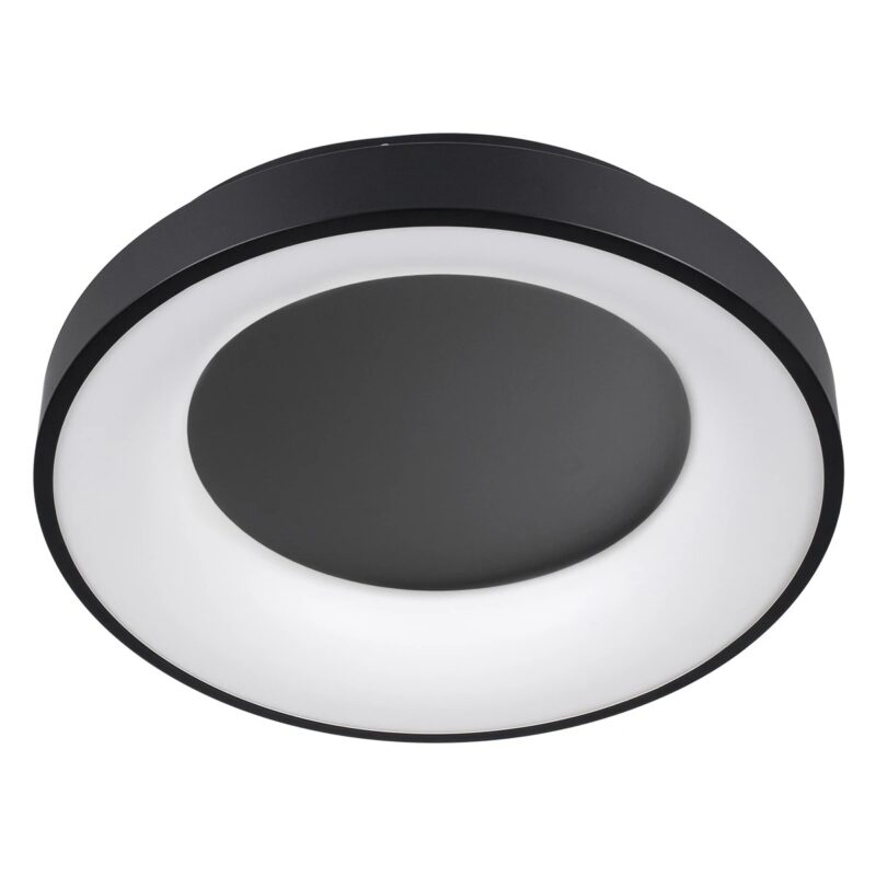 kelvo® SALEM KLV-101-0277 Φωτιστικό Οροφής LED 75W 7500lm 120° AC 220-240V IP20 Ρυθμιζόμενο Λευκό CCT με Χειριστήριο από 2700K έως 6000K Dimmable – Lumileds SMD Chip – Μαύρο Ματ – Μ45 x Π45 x Υ9.5cm – 3 Χρόνια Εγγύηση