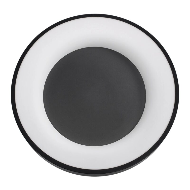 kelvo® SALEM KLV-101-0277 Φωτιστικό Οροφής LED 75W 7500lm 120° AC 220-240V IP20 Ρυθμιζόμενο Λευκό CCT με Χειριστήριο από 2700K έως 6000K Dimmable – Lumileds SMD Chip – Μαύρο Ματ – Μ45 x Π45 x Υ9.5cm – 3 Χρόνια Εγγύηση
