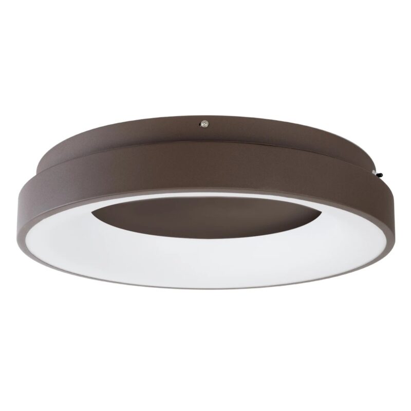 kelvo® SALEM KLV-101-0280 Φωτιστικό Οροφής LED 75W 7500lm 120° AC 220-240V IP20 Ρυθμιζόμενο Λευκό CCT με Χειριστήριο από 2700K έως 6000K Dimmable – Lumileds SMD Chip – Καφέ Ματ – Μ45 x Π45 x Υ9.5cm – 3 Χρόνια Εγγύηση