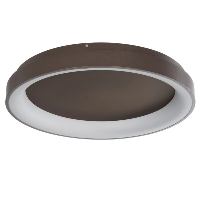 kelvo® SALEM KLV-101-0284 Φωτιστικό Οροφής LED 105W 10500lm 120° AC 220-240V IP20 Ρυθμιζόμενο Λευκό CCT με Χειριστήριο από 2700K έως 6000K Dimmable – Lumileds SMD Chip – Καφέ Ματ – Μ60 x Π60 x Υ9.5cm – 3 Χρόνια Εγγύηση