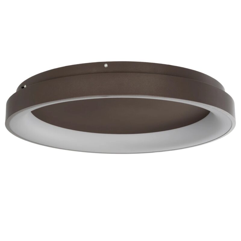 kelvo® SALEM KLV-101-0284 Φωτιστικό Οροφής LED 105W 10500lm 120° AC 220-240V IP20 Ρυθμιζόμενο Λευκό CCT με Χειριστήριο από 2700K έως 6000K Dimmable – Lumileds SMD Chip – Καφέ Ματ – Μ60 x Π60 x Υ9.5cm – 3 Χρόνια Εγγύηση