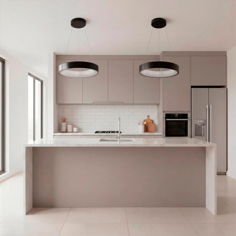 kelvo® SALEM KLV-101-0285 Κρεμαστό Φωτιστικό Οροφής LED 75W 7500lm 120° AC 220-240V IP20 Ρυθμιζόμενο Λευκό CCT με Χειριστήριο από 2700K έως 6000K Dimmable – Lumileds SMD Chip – Μαύρο Ματ – Μ45 x Π45 x Υ6cm – 3 Χρόνια Εγγύηση