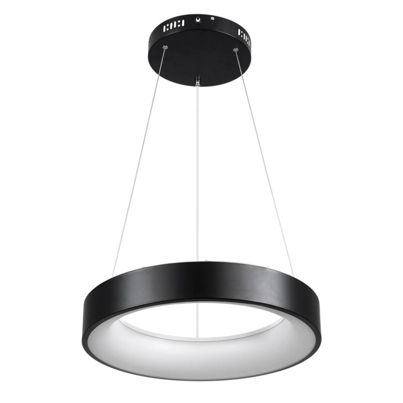kelvo® SALEM KLV-101-0285 Κρεμαστό Φωτιστικό Οροφής LED 75W 7500lm 120° AC 220-240V IP20 Ρυθμιζόμενο Λευκό CCT με Χειριστήριο από 2700K έως 6000K Dimmable – Lumileds SMD Chip – Μαύρο Ματ – Μ45 x Π45 x Υ6cm – 3 Χρόνια Εγγύηση