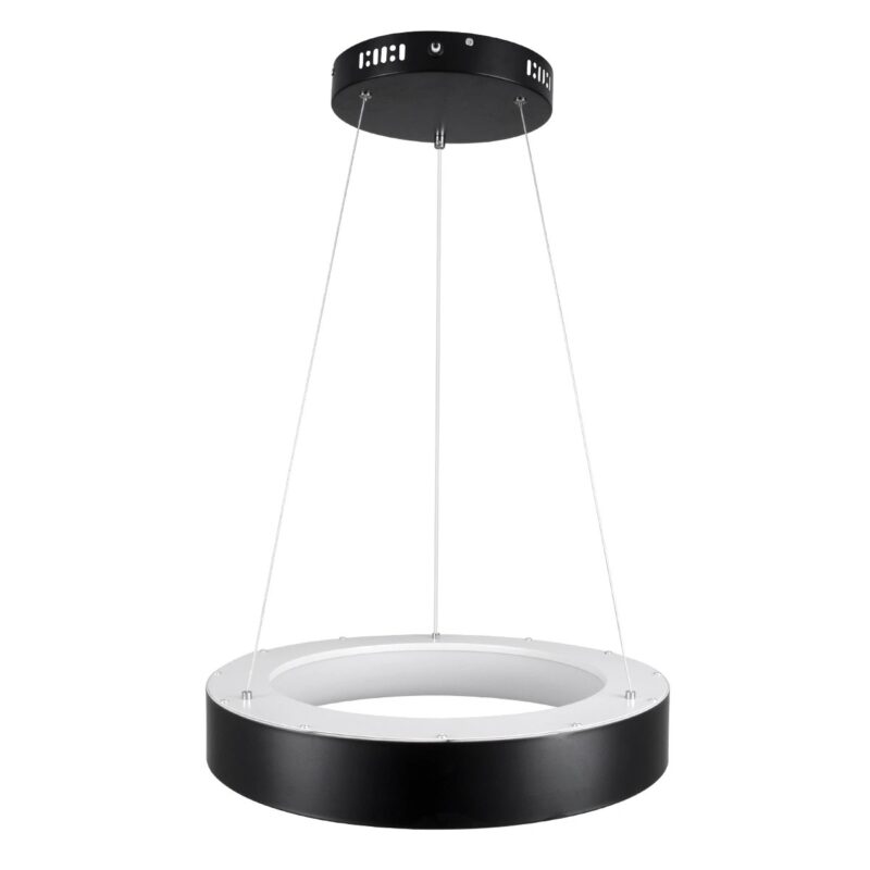 kelvo® SALEM KLV-101-0285 Κρεμαστό Φωτιστικό Οροφής LED 75W 7500lm 120° AC 220-240V IP20 Ρυθμιζόμενο Λευκό CCT με Χειριστήριο από 2700K έως 6000K Dimmable – Lumileds SMD Chip – Μαύρο Ματ – Μ45 x Π45 x Υ6cm – 3 Χρόνια Εγγύηση