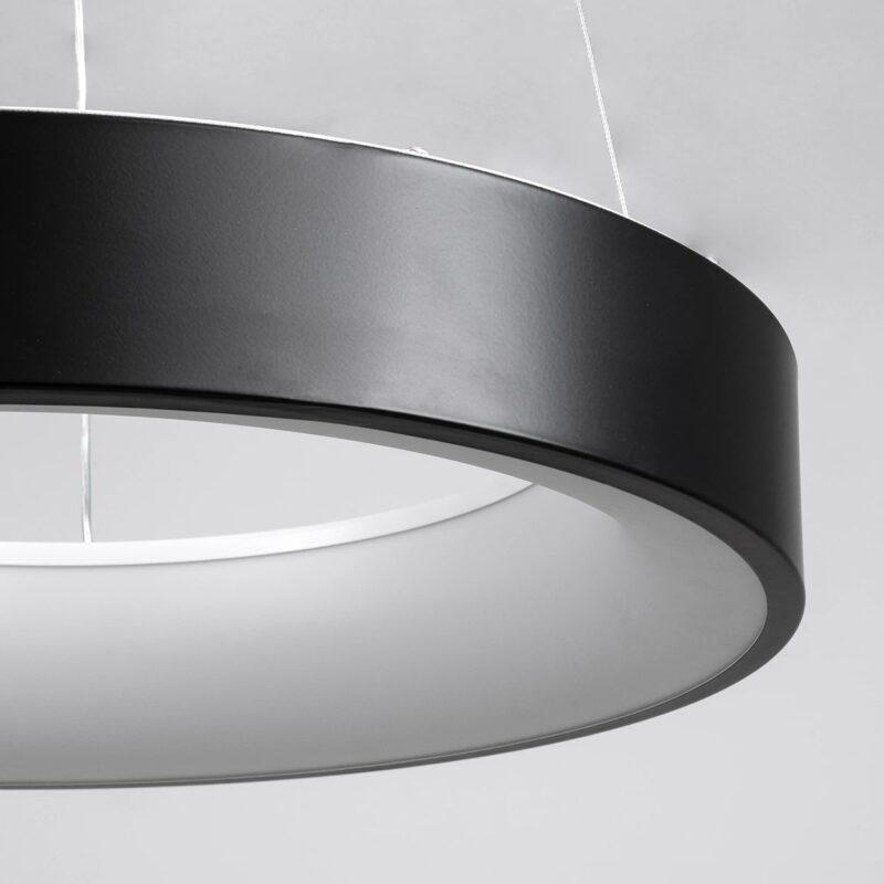 kelvo® SALEM KLV-101-0285 Κρεμαστό Φωτιστικό Οροφής LED 75W 7500lm 120° AC 220-240V IP20 Ρυθμιζόμενο Λευκό CCT με Χειριστήριο από 2700K έως 6000K Dimmable – Lumileds SMD Chip – Μαύρο Ματ – Μ45 x Π45 x Υ6cm – 3 Χρόνια Εγγύηση