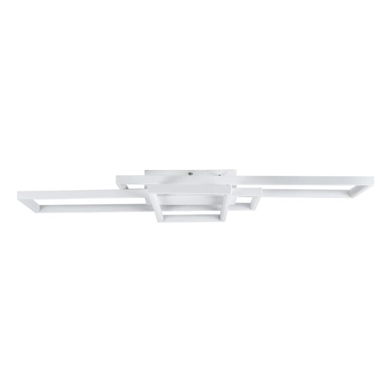kelvo® QUADRA KLV-101-0294 Φωτιστικό Οροφής LED 100W 10000lm 120° AC 220-240V IP20 Ρυθμιζόμενο Λευκό CCT με Χειριστήριο από 2700K έως 6000K Dimmable – Lumileds SMD Chip – Λευκό Ματ – Μ85 x Π45 x Υ9cm – 3 Χρόνια Εγγύηση