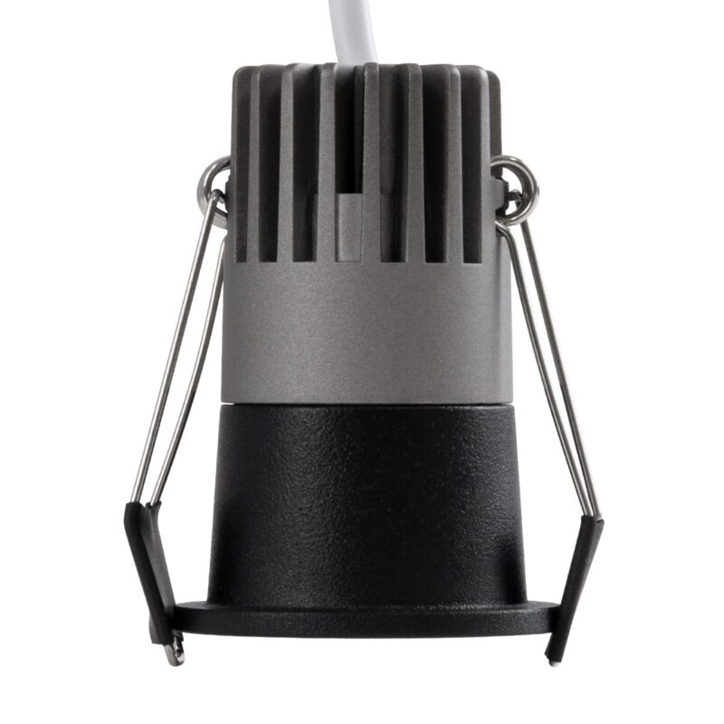 kelvo® DOT KLV-101-0299 Χωνευτό Φωτιστικό Downlight Σποτ LED 5W 625lm 38° AC 220-240V IP20 Θερμό Λευκό 2700K – Bridgelux COB Chip & TÜV SÜD Driver – Μαύρο Ματ – Μ4 x Π4 x Υ5.9cm / Q3.5cm – 5 Χρόνια Εγγύηση