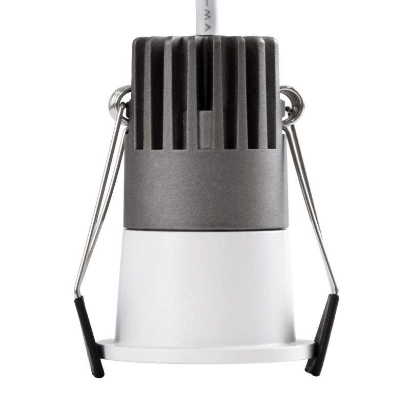 kelvo® DOT KLV-101-0301 Χωνευτό Φωτιστικό Downlight Σποτ LED 5W 625lm 38° AC 220-240V IP20 Θερμό Λευκό 2700K – Bridgelux COB Chip & TÜV SÜD Driver – Λευκό Ματ – Μ4 x Π4 x Υ5.9cm / Q3.5cm – 5 Χρόνια Εγγύηση