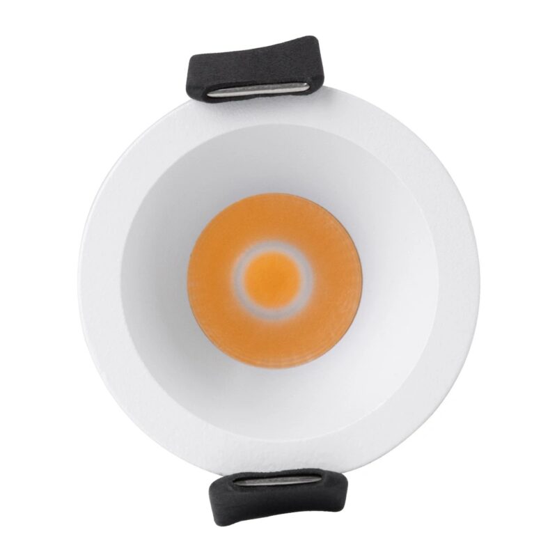kelvo® DOT KLV-101-0301 Χωνευτό Φωτιστικό Downlight Σποτ LED 5W 625lm 38° AC 220-240V IP20 Θερμό Λευκό 2700K – Bridgelux COB Chip & TÜV SÜD Driver – Λευκό Ματ – Μ4 x Π4 x Υ5.9cm / Q3.5cm – 5 Χρόνια Εγγύηση