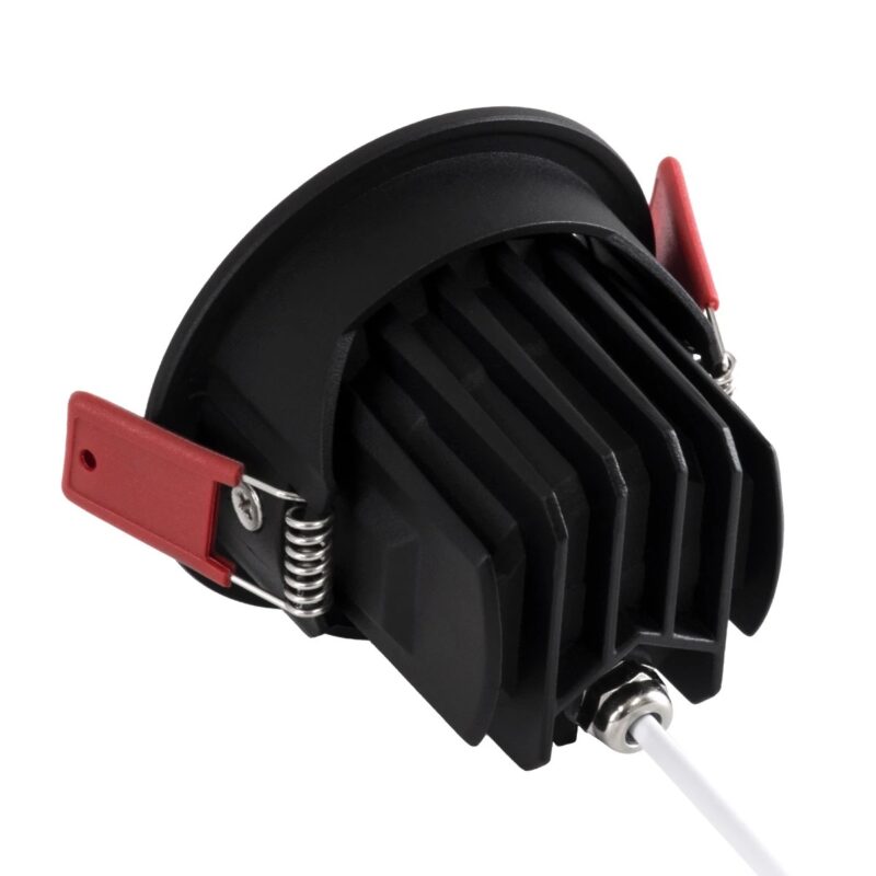 kelvo® LEO KLV-101-0314 Χωνευτό Κινούμενο Φωτιστικό Downlight Σποτ με Honeycomb Anti-Glare Reflector LED 10W 1300lm 38° AC 220-240V IP20 Φυσικό Λευκό 4500K – Bridgelux COB Chip & TÜV SÜD Driver – Μαύρο Ματ – Μ8.5 x Π8.5 x Υ6.6cm / Q7.5cm – 5 Χρόνια Εγγύηση