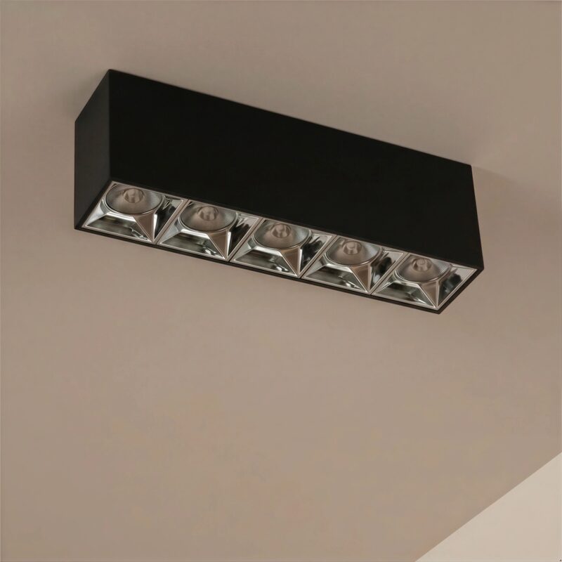 kelvo® LUMINAR KLV-101-0333 Φωτιστικό Downlight Σποτ LED 20W 2800lm 36° AC 220-240V IP20 Φυσικό Λευκό 4500K – Osram SMD Chip & TÜV SÜD Driver – Μαύρο Ματ – Μ19.5 x Π4.2 x Υ6.6cm – 5 Χρόνια Εγγύηση