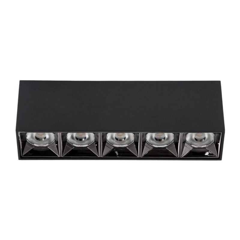 kelvo® LUMINAR KLV-101-0333 Φωτιστικό Downlight Σποτ LED 20W 2800lm 36° AC 220-240V IP20 Φυσικό Λευκό 4500K – Osram SMD Chip & TÜV SÜD Driver – Μαύρο Ματ – Μ19.5 x Π4.2 x Υ6.6cm – 5 Χρόνια Εγγύηση