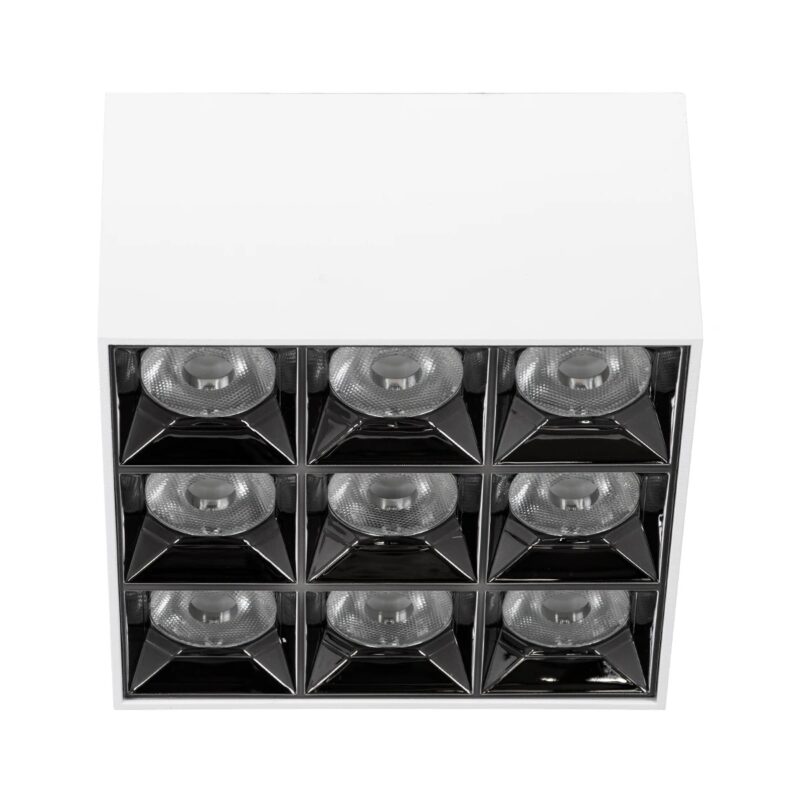kelvo® LUMINAR KLV-101-0342 Φωτιστικό Downlight Σποτ LED 30W 4200lm 36° AC 220-240V IP20 Φυσικό Λευκό 4500K – Osram SMD Chip & TÜV SÜD Driver – Λευκό Ματ – Μ12 x Π12 x Υ6.6cm – 5 Χρόνια Εγγύηση