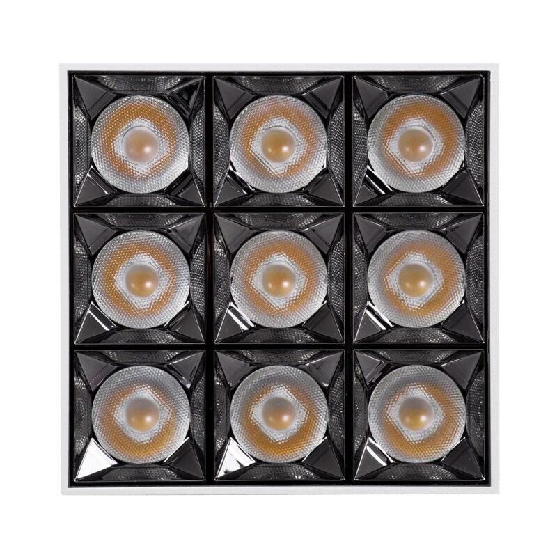 kelvo® LUMINAR KLV-101-0342 Φωτιστικό Downlight Σποτ LED 30W 4200lm 36° AC 220-240V IP20 Φυσικό Λευκό 4500K – Osram SMD Chip & TÜV SÜD Driver – Λευκό Ματ – Μ12 x Π12 x Υ6.6cm – 5 Χρόνια Εγγύηση