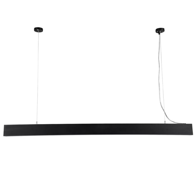 kelvo® ORION KLV-101-0362 Κρεμαστό Γραμμικό Φωτιστικό Οροφής LED 72W 7200lm 120° AC 220-240V IP20 Ρυθμιζόμενο Λευκό CCT με Χειριστήριο από 2700K έως 6000K Dimmable – Lumileds SMD Chip – Μαύρο Ματ – Μ120 x Π5 x Υ7.5cm – 3 Χρόνια Εγγύηση