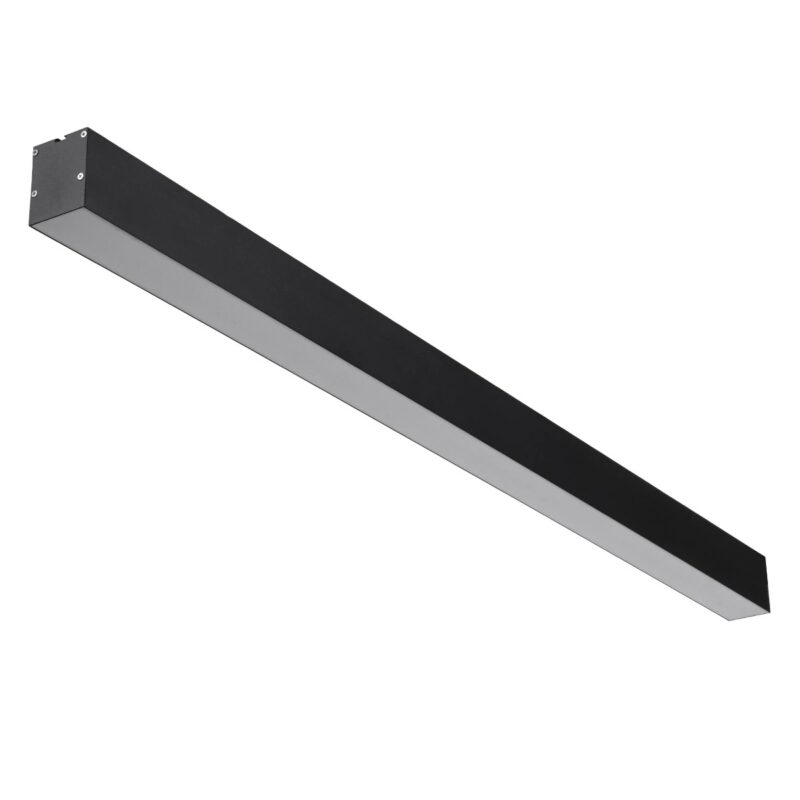 kelvo® ORION KLV-101-0362-V2 Γραμμικό Φωτιστικό Οροφής LED 72W 7200lm 120° AC 220-240V IP20 Ρυθμιζόμενο Λευκό CCT με Χειριστήριο από 2700K έως 6000K Dimmable – Lumileds SMD Chip – Μαύρο Ματ – Μ120 x Π5 x Υ7.5cm – 3 Χρόνια Εγγύηση