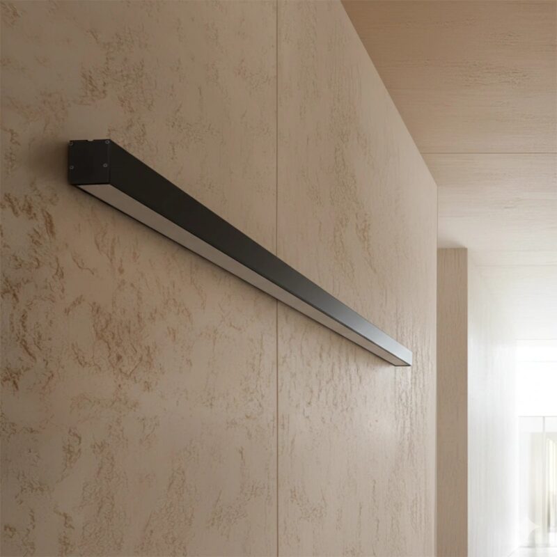 kelvo® ORION KLV-101-0362-V3 Φωτιστικό Τοίχου / Απλίκα LED 72W 7200lm 120° AC 220-240V IP20 Ρυθμιζόμενο Λευκό CCT με Χειριστήριο από 2700K έως 6000K Dimmable – Lumileds SMD Chip – Μαύρο Ματ – Μ120 x Π5 x Υ7.5cm – 3 Χρόνια Εγγύηση