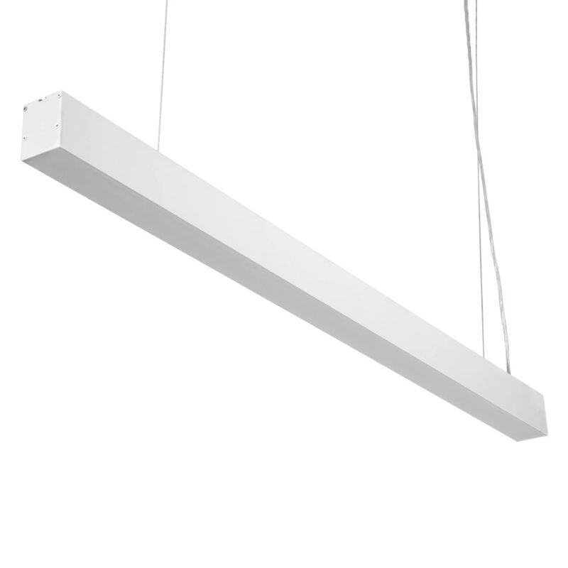 kelvo® ORION KLV-101-0363 Κρεμαστό Γραμμικό Φωτιστικό Οροφής LED 72W 7200lm 120° AC 220-240V IP20 Ρυθμιζόμενο Λευκό CCT με Χειριστήριο από 2700K έως 6000K Dimmable – Lumileds SMD Chip – Λευκό Ματ – Μ120 x Π5 x Υ7.5cm – 3 Χρόνια Εγγύηση