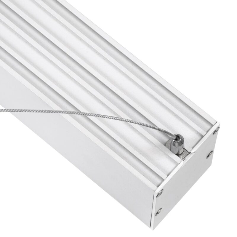 kelvo® ORION KLV-101-0363 Κρεμαστό Γραμμικό Φωτιστικό Οροφής LED 72W 7200lm 120° AC 220-240V IP20 Ρυθμιζόμενο Λευκό CCT με Χειριστήριο από 2700K έως 6000K Dimmable – Lumileds SMD Chip – Λευκό Ματ – Μ120 x Π5 x Υ7.5cm – 3 Χρόνια Εγγύηση