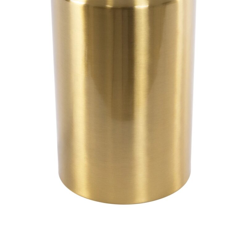 kelvo® URANUS KLV-101-0372 Επιτραπέζιο Φωτιστικό Πορτατίφ για 2 Λάμπες με Ντουί E27 AC 220-240V IP20 – Χρυσό Πλατίνα – Μ35 x Π35 x Υ54cm