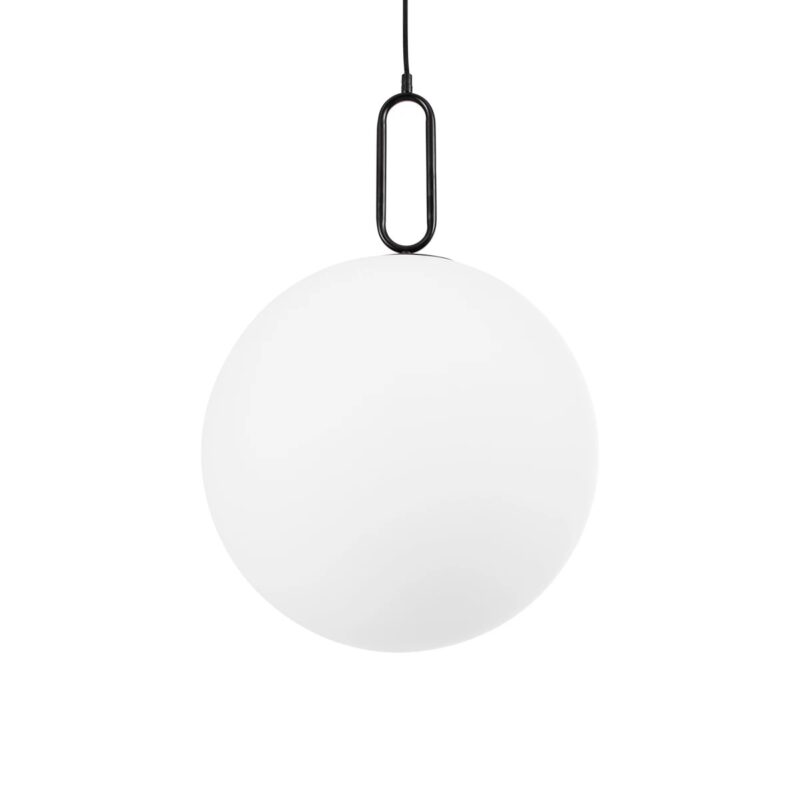 kelvo® BELLISSIMO KLV-101-0375 Κρεμαστό Φωτιστικό Οροφής για Λάμπα με Ντουί E27 AC 220-240V IP20 – Μαύρο Ματ & Λευκό – Μ40 x Π40 x Υ62cm