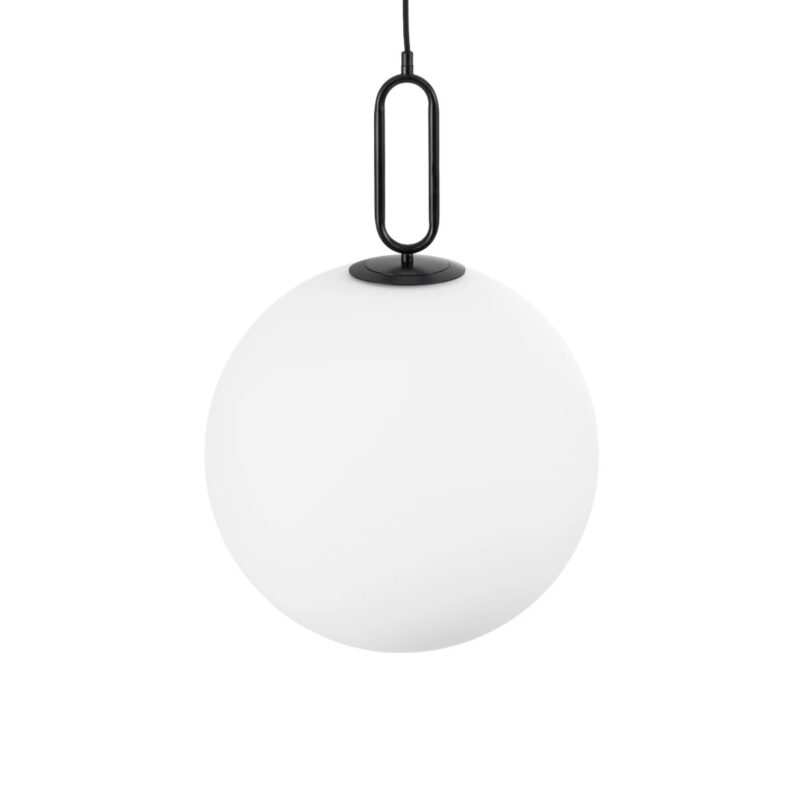kelvo® BELLISSIMO KLV-101-0375 Κρεμαστό Φωτιστικό Οροφής για Λάμπα με Ντουί E27 AC 220-240V IP20 – Μαύρο Ματ & Λευκό – Μ40 x Π40 x Υ62cm