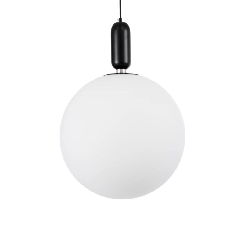 kelvo® ESTETICO KLV-101-0381 Κρεμαστό Φωτιστικό Οροφής για Λάμπα με Ντουί E27 AC 220-240V IP20 – Μαύρο Ματ & Λευκό – Μ40 x Π40 x Υ58cm