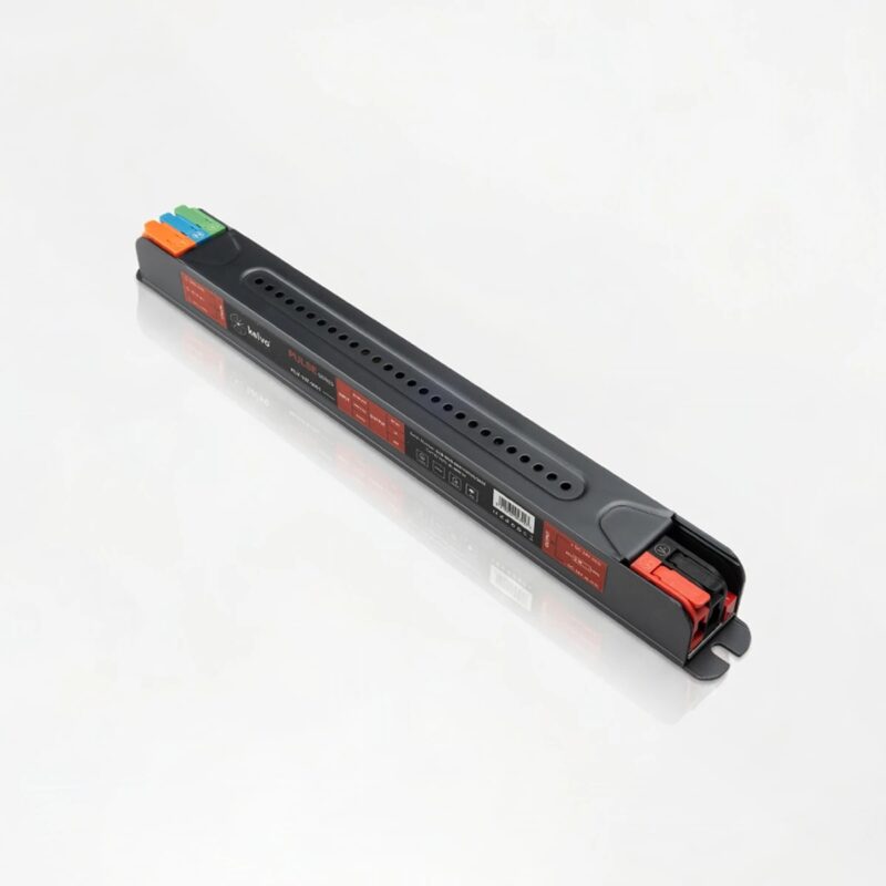 kelvo® PULSE KLV-107-0001 Ultra Slim Τροφοδοτικό/Μετασχηματιστής Class I PELV 48W 2A AC 220-240V σε DC 24V IP20 – Γκρι Ανθρακί Ματ – Μ20.1 x Π1.9 x Υ2cm – 5 Χρόνια Εγγύηση