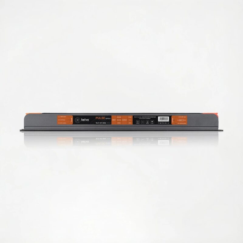 kelvo® PULSE KLV-107-0002 Ultra Slim Τροφοδοτικό/Μετασχηματιστής Class I PELV 75W 3A AC 220-240V σε DC 24V IP20 – Γκρι Ανθρακί Ματ – Μ23 x Π1.9 x Υ2cm – 5 Χρόνια Εγγύηση