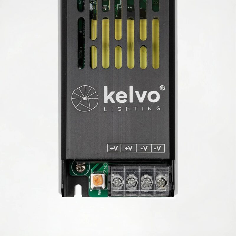 kelvo® ILUMA KLV-107-0007 Slim Τροφοδοτικό/Μετασχηματιστής Class I PELV 100W 8.3A AC 220-240V σε DC 12V IP20 – Γκρι Ανθρακί Ματ – Μ16 x Π4.8 x Υ2.8cm – 5 Χρόνια Εγγύηση