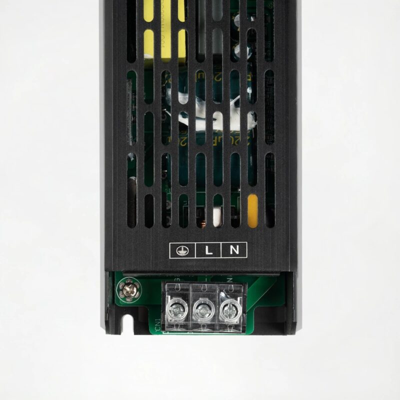 kelvo® ILUMA KLV-107-0009 Slim Τροφοδοτικό/Μετασχηματιστής Class I PELV 200W 16.5A AC 220-240V σε DC 12V IP20 – Γκρι Ανθρακί Ματ – Μ18.5 x Π5.9 x Υ2.8cm – 5 Χρόνια Εγγύηση