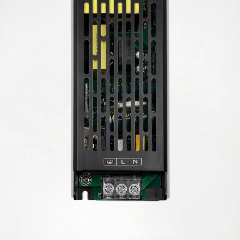kelvo® ILUMA KLV-107-0010 Slim Τροφοδοτικό/Μετασχηματιστής Class I PELV 300W 25A AC 220-240V σε DC 12V IP20 – Γκρι Ανθρακί Ματ – Μ19.6 x Π5.9 x Υ2.8cm – 5 Χρόνια Εγγύηση