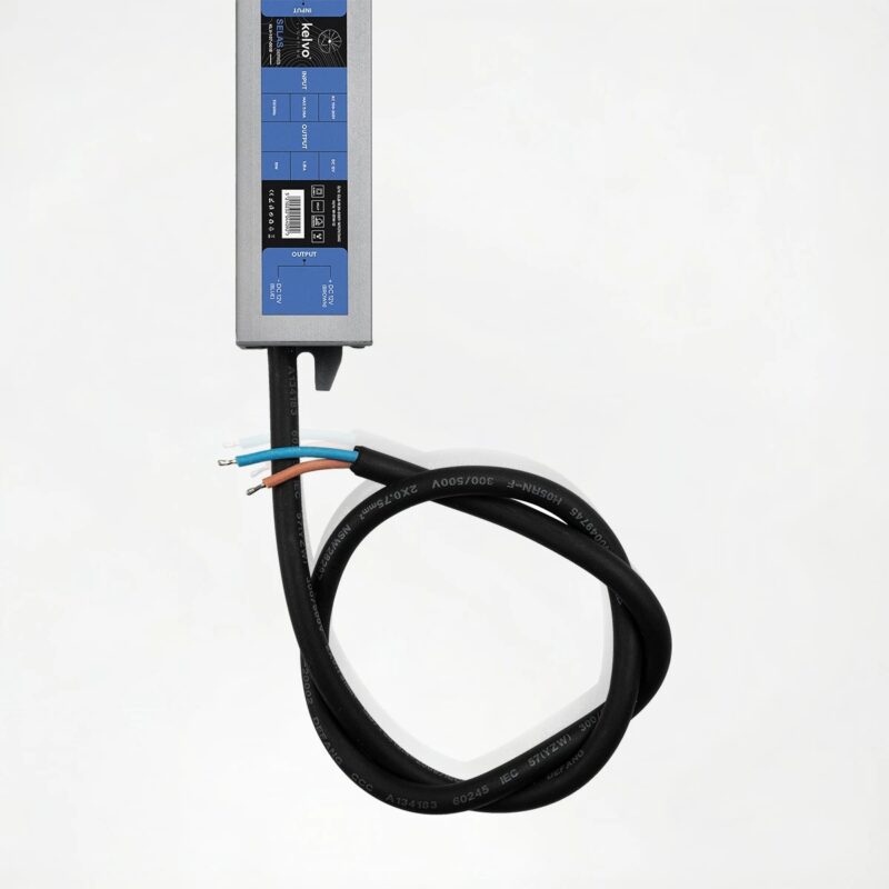 kelvo® SELAS KLV-107-0018 Τροφοδοτικό/Μετασχηματιστής Class II SELV 15W 1.25A AC 220-240V σε DC 12V Αδιάβροχο IP67 – Γκρι Ανθρακί Ματ – Μ11 x Π3 x Υ2cm – 5 Χρόνια Εγγύηση