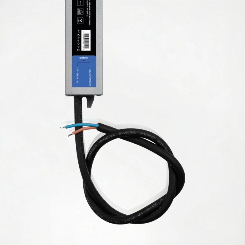 kelvo® SELAS KLV-107-0021 Τροφοδοτικό/Μετασχηματιστής Class II SELV 45W 3.75A AC 220-240V σε DC 12V Αδιάβροχο IP67 – Γκρι Ανθρακί Ματ – Μ22 x Π3 x Υ2cm – 5 Χρόνια Εγγύηση