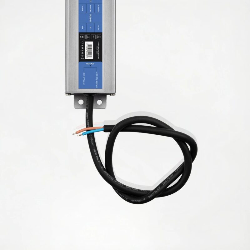 kelvo® SELAS KLV-107-0022 Τροφοδοτικό/Μετασχηματιστής Class I PELV 60W 5A AC 220-240V σε DC 12V Αδιάβροχο IP67 – Γκρι Ανθρακί Ματ – Μ15.8 x Π4.3 x Υ2.3cm – 5 Χρόνια Εγγύηση