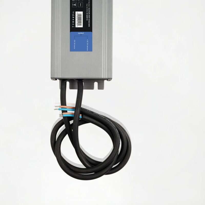 kelvo® SELAS KLV-107-0027 Τροφοδοτικό/Μετασχηματιστής Class I PELV 360W 30A AC 220-240V σε DC 12V Αδιάβροχο IP67 – Γκρι Ανθρακί Ματ – Μ26 x Π7.2 x Υ3.2cm – 5 Χρόνια Εγγύηση