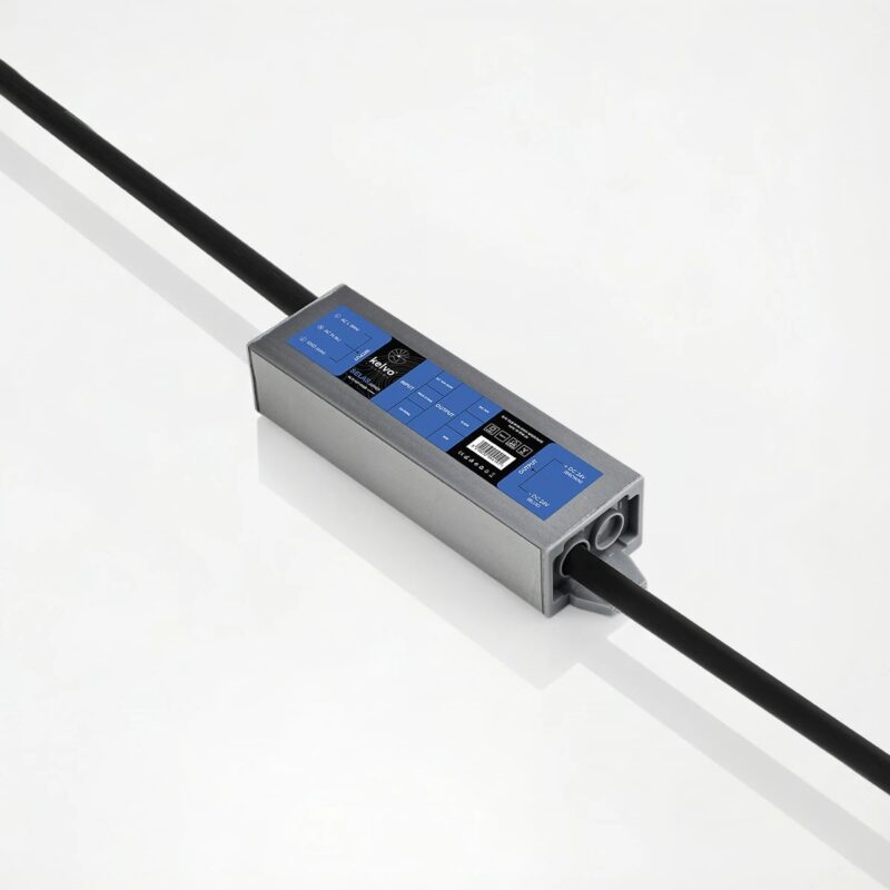 kelvo® SELAS KLV-107-0028 Τροφοδοτικό/Μετασχηματιστής Class II SELV 15W 0.63A AC 220-240V σε DC 24V Αδιάβροχο IP67 – Γκρι Ανθρακί Ματ – Μ11 x Π3 x Υ2cm – 5 Χρόνια Εγγύηση