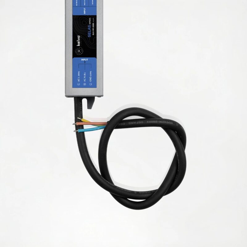 kelvo® SELAS KLV-107-0029 Τροφοδοτικό/Μετασχηματιστής Class II SELV 24W 1A AC 220-240V σε DC 24V Αδιάβροχο IP67 – Γκρι Ανθρακί Ματ – Μ18.2 x Π3 x Υ2.2cm – 5 Χρόνια Εγγύηση