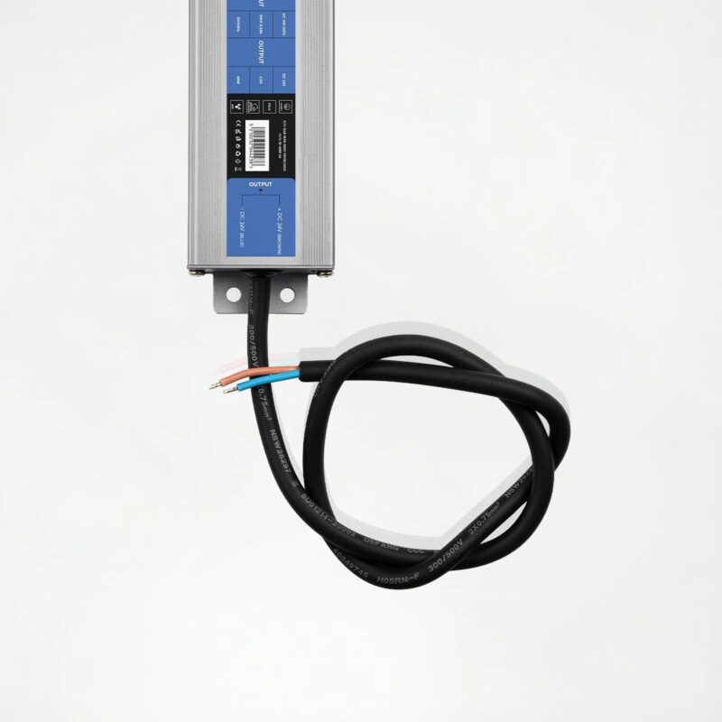 kelvo® SELAS KLV-107-0032 Τροφοδοτικό/Μετασχηματιστής Class I PELV 60W 2.5A AC 220-240V σε DC 24V Αδιάβροχο IP67 – Γκρι Ανθρακί Ματ – Μ15.8 x Π4.3 x Υ2.3cm – 5 Χρόνια Εγγύηση