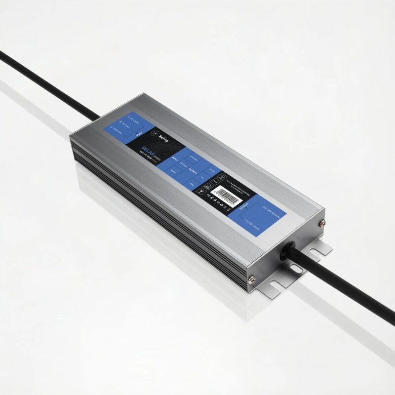 kelvo® SELAS KLV-107-0033 Τροφοδοτικό/Μετασχηματιστής Class I PELV 100W 4.2A AC 220-240V σε DC 24V Αδιάβροχο IP67 – Γκρι Ανθρακί Ματ – Μ18.9 x Π6.5 x Υ2.2cm – 5 Χρόνια Εγγύηση