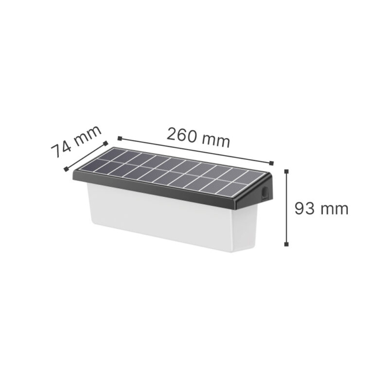 it-Lighting Oneida-LED 2,5W 3000K/6000K Solar Outdoor Light in Black Color (80204310S)