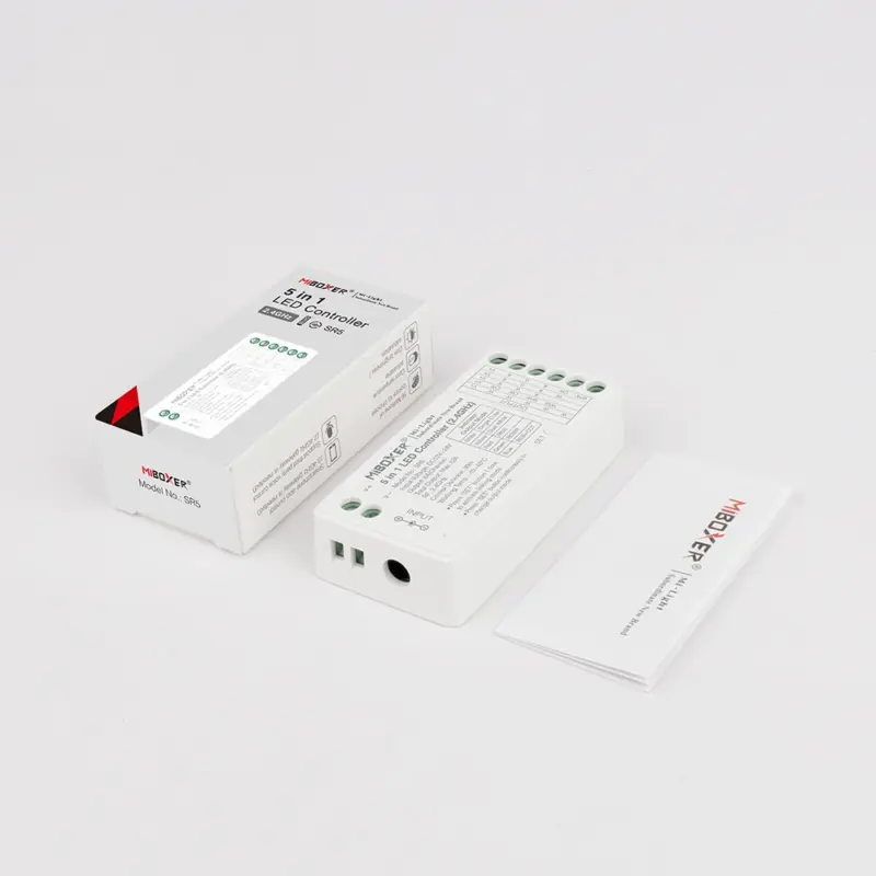 MiBoxer RF Controller/Dimmer για Ταινίες LED 12V/24V Max 288W Mονόχ/CCT/RGB/RGBW/RGBCCT  SR5