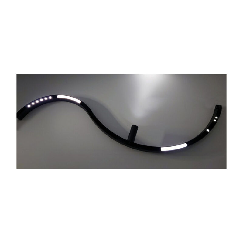 Inlight Γραμμικό φωτιστικό LED 6W 3CCT για Curved μαγνητική ράγα σε μαύρη απόχρωση D:19×2,2×2,5cm (TMC0011-Black)