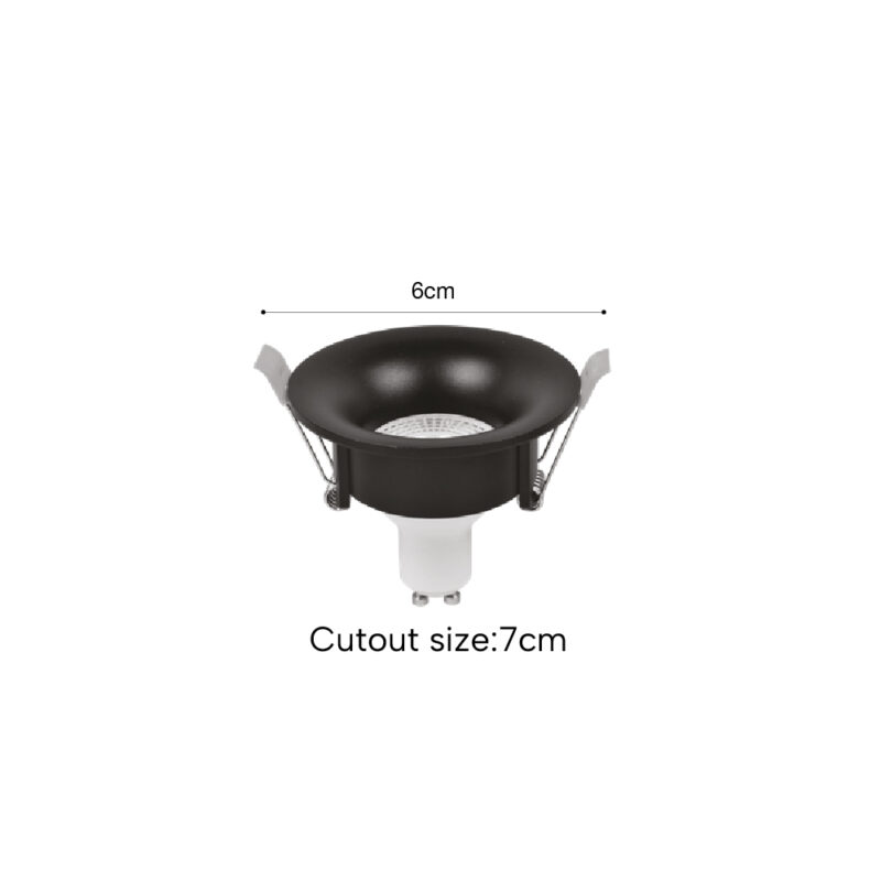 Inlight Downlight σποτ GU10 σε μαύρη απόχρωση (X00340B)