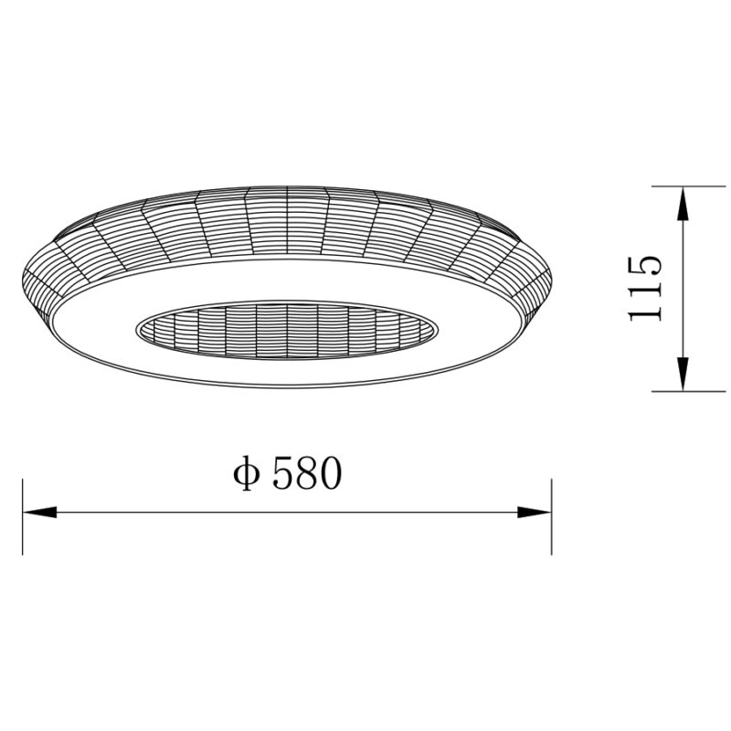 Sun Light ΟΡΟΦΗΣ ΦΩΤΙΣΤΙΚΟ LED-ΠΛΑΦΟΝΙΕΡΑ ZEUS-60-BK